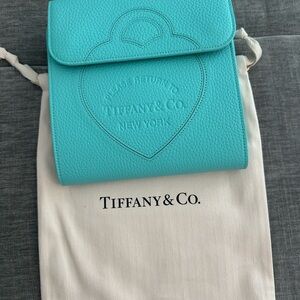 Tiffany & Co. Blue Leather Jewelry Case